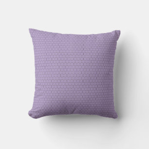 Modern Hexagonal Grid Geometric Pattern Throw Pillow