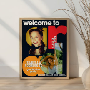 Modern High School Graduation Welcome  Poster