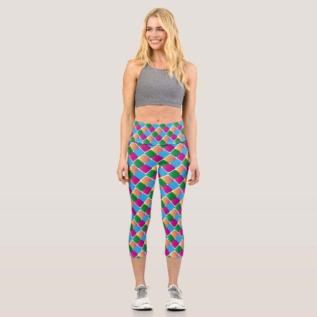 modern High Waisted Capris (Front)