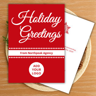 Modern Holiday Card   Upload Logo & Message