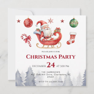 Modern Holiday Christmas Dinner Save The Date
