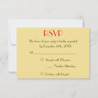 Modern Holiday Christmas Wedding Faux Gold RSVP