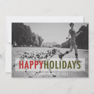 MODERN HOLIDAY   HOLIDAY PHOTO CARD