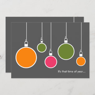 Modern Holiday Invitation - Dark Grey