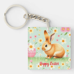 Modern Holiday Rabbit Easter Collection Keychain