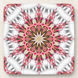 Modern Holiday Snowflake Cork Coasters