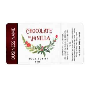 Modern holiday  typography product label