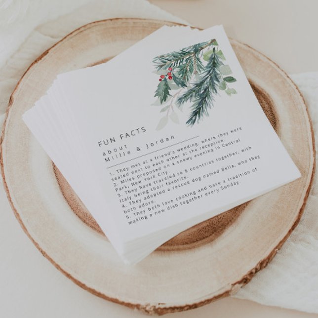 Modern Holiday Wedding  Napkins (Creator Uploaded)
