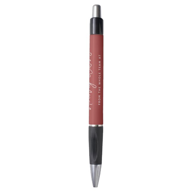 Modern Holiday Wishes Business Pen (Front Vertical)
