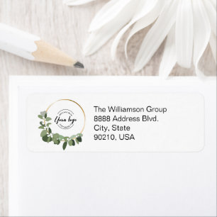 Modern Holiday Wreath Company logo return address