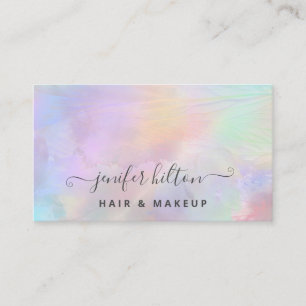 Modern holographic  abstract signature business card