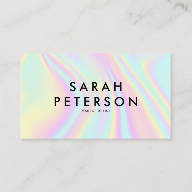 Modern Holographic Business Card (Front)
