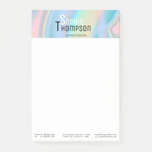 Modern Holographic Liquid Marble Post-it Notes