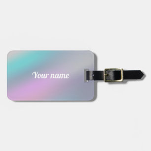 Modern Holographic rainbow design Customize Luggage Tag