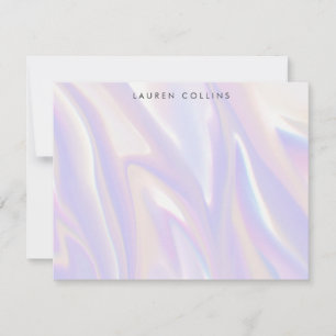 Modern Holographic Stationery Note Card
