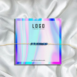 Modern Holographic Unicorn Bracelets Square Business Card