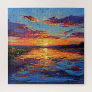 Modern Home Furnishings Evening Light Jigsaw Puzzle