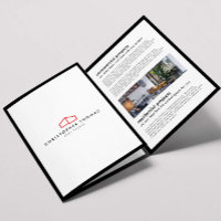 Modern Home Logo Real Estate Red/White Brochure