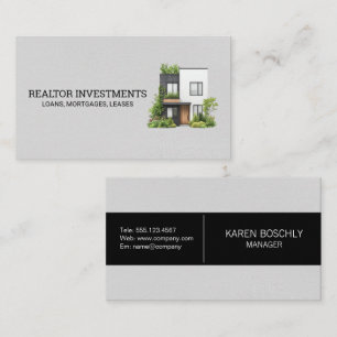 Modern Home Realtor Business Card