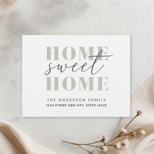 Modern Home Sweet Home Moving Announcement Postcard
