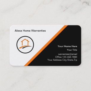 Modern Home Warranty Services Business Card