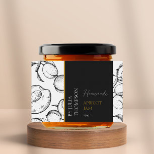 Modern Homemade Apricot Jam Label