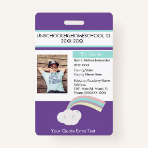 Modern Homeschooling Unschooling Student Cloud Badge