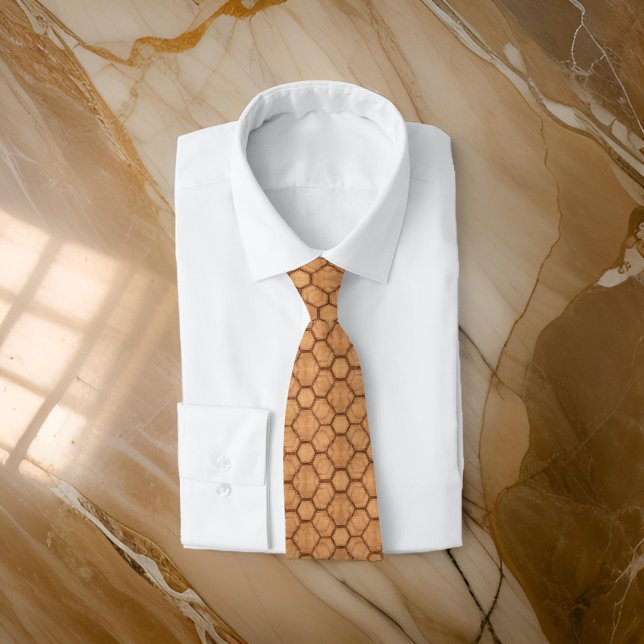 Modern Honeycomb Butterscotch  Tie (Creator Uploaded)