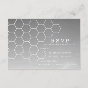 Modern Honeycomb   RSVP Card