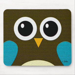 Modern Hoot Owl Mousepad