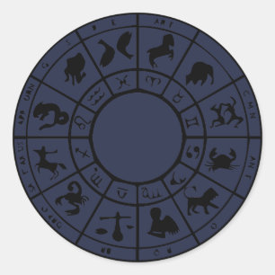 modern horoscope zodiac astrology gold stickers