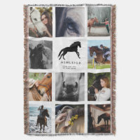 Modern Horse Photo Collage Equestrian Keepsake