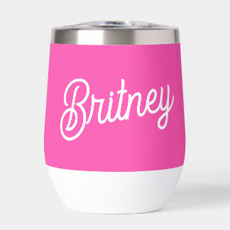Modern Hot Pink  Personalized Monogram and Name 