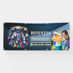 Modern House Cleaning Maid Service Housekeeping Banner