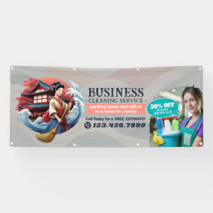 Modern House Cleaning Maid Service Housekeeping Banner