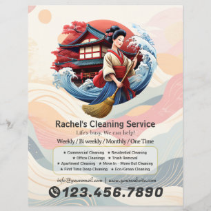Modern House Cleaning Maid Service Housekeeping Flyer