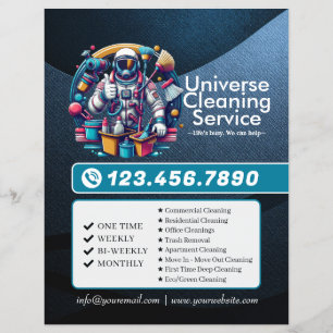 Modern House Cleaning Maid Service Housekeeping Flyer