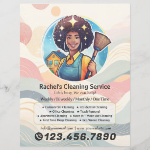 Modern House Cleaning Maid Service Housekeeping Flyer
