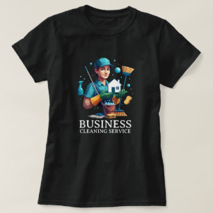 Modern House Cleaning Maid Service Housekeeping T-Shirt