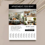 Modern House Property For Rent Tear Off Strips Flyer<br><div class="desc">Minimalist House or Apartment For Rent marketing tear-off strips flyer with space for 3 photos, your contact details and 10 tear-off strips (manually cut slips with scissors for easy tearing). This fully customizable black and white property to let leaflet features a simple design with space for your custom text and...</div>