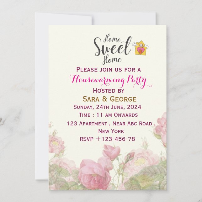 Modern Housewarming Invitation (Front)