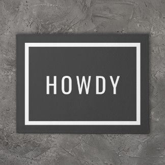 Modern Howdy | Editable Colours Doormat