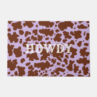 Modern Howdy Lilac Cow Skin Pattern 