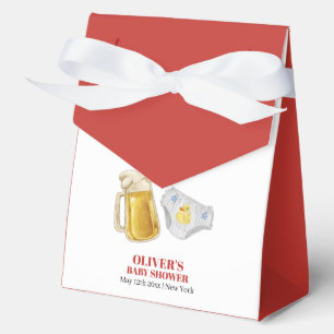 Modern Huggies Chuggies Beer Diaper Baby Shower Favor Box