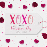 Modern Hugs & Kisses (XOXO) Valentine's Day Gift Tags<br><div class="desc">Celebrate in style this Valentine's day with these trendy gift tags. The design is easy to personalize with your own wording and these tags can be used as party decor,  gift tags,  and much more.</div>