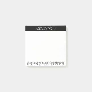 Modern Human Anatomy Science Sketch Personalized Post-it Notes