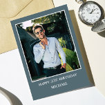 Modern Husband | Boyfriend | Men Photo Birthday  Card<br><div class="desc">Celebrate your husband or boyfriend's special day with our personalized birthday card, designed just for him. This customizable card features a heartfelt message and a space to add his age and name, making it a truly unique keepsake. The front showcases a cherished photo, adding a personal touch to the celebration....</div>