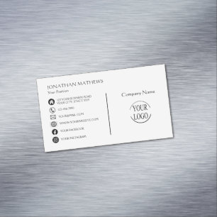 Modern I Simple Magnetic Business Card