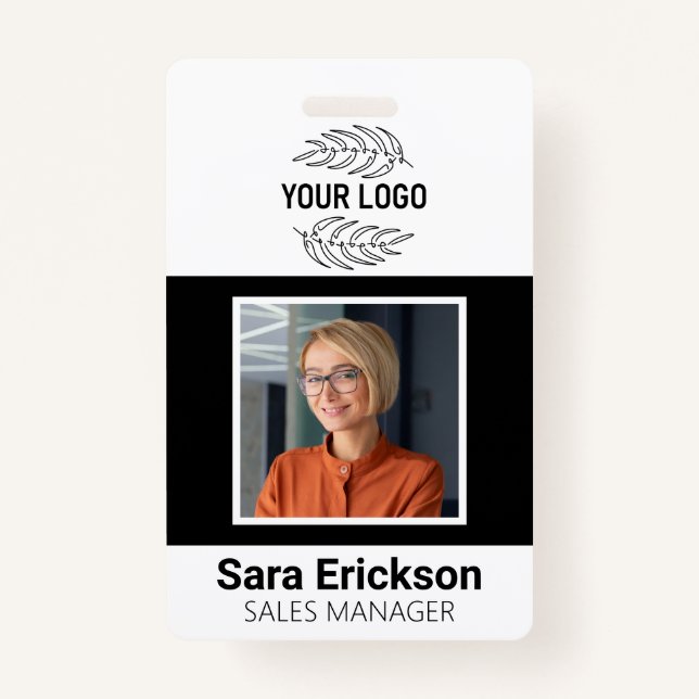 Modern ID Card Business Employee Badge (Front)