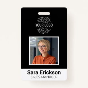 Modern ID Card Business Employee QR Badge